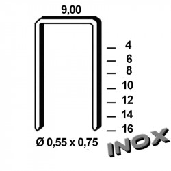 Agrafes G3 - 6mm Inox
