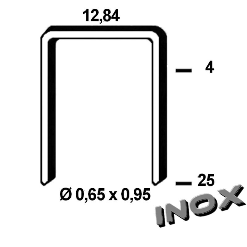Agrafes 80 - 14mm Inox