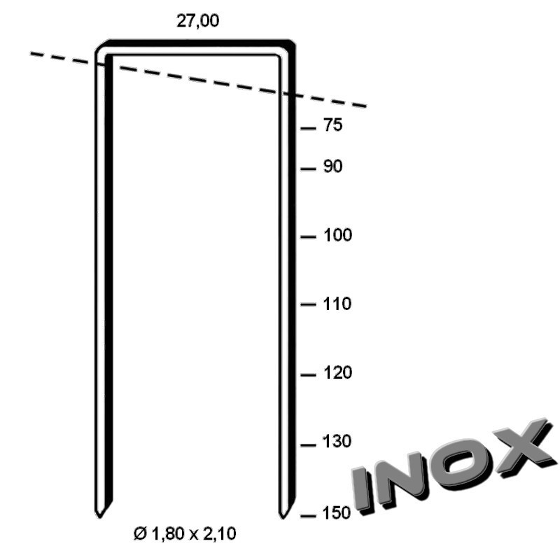 Agrafes BS - 110mm Inox pour isolants épais - BTE 1000