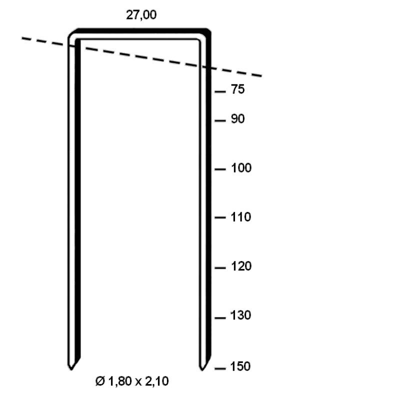 Agrafes BS - 150mm Galva pour isolants épais - BTE 1000